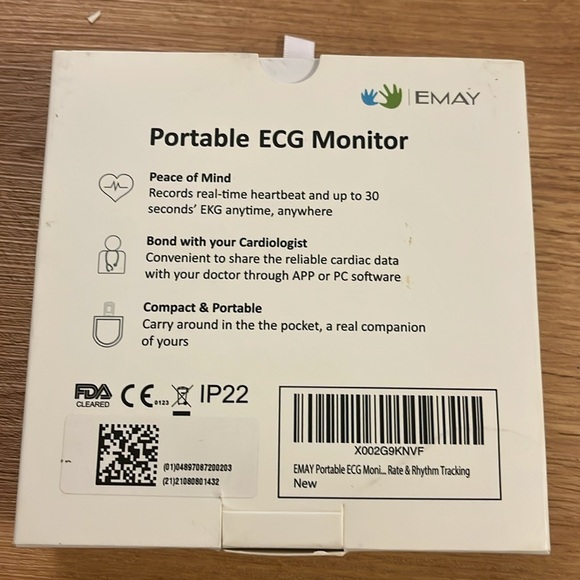 EMAY Portable ECG Monitor | Record ECG and Heart Rate Anytime Anywhere - Picture 2 of 2